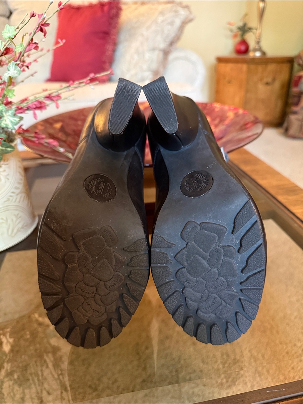 KORK-EASE “PRISCILLA” Black Leather Hidden Platform Mary Jane Heel - Size 8/39 - Picture 9 of 17
